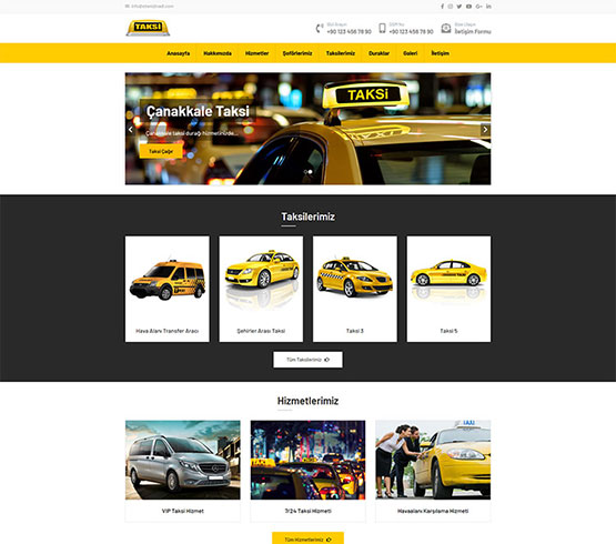 Hazır Taksi Durağı İnternet Sitesi